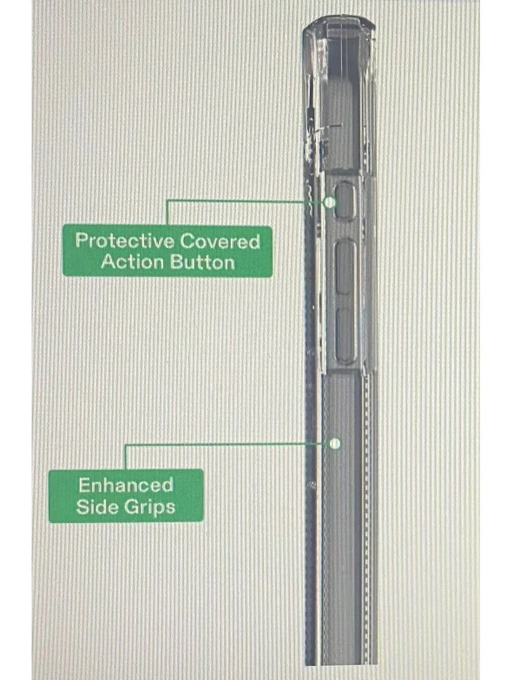 Onn Rugged Case for iPhone 16 Clear